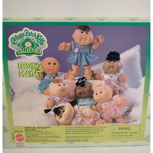 Vintage 1997 Cabbage Patch Kids Collectible Caucasian Feeding Playset NEW Sealed